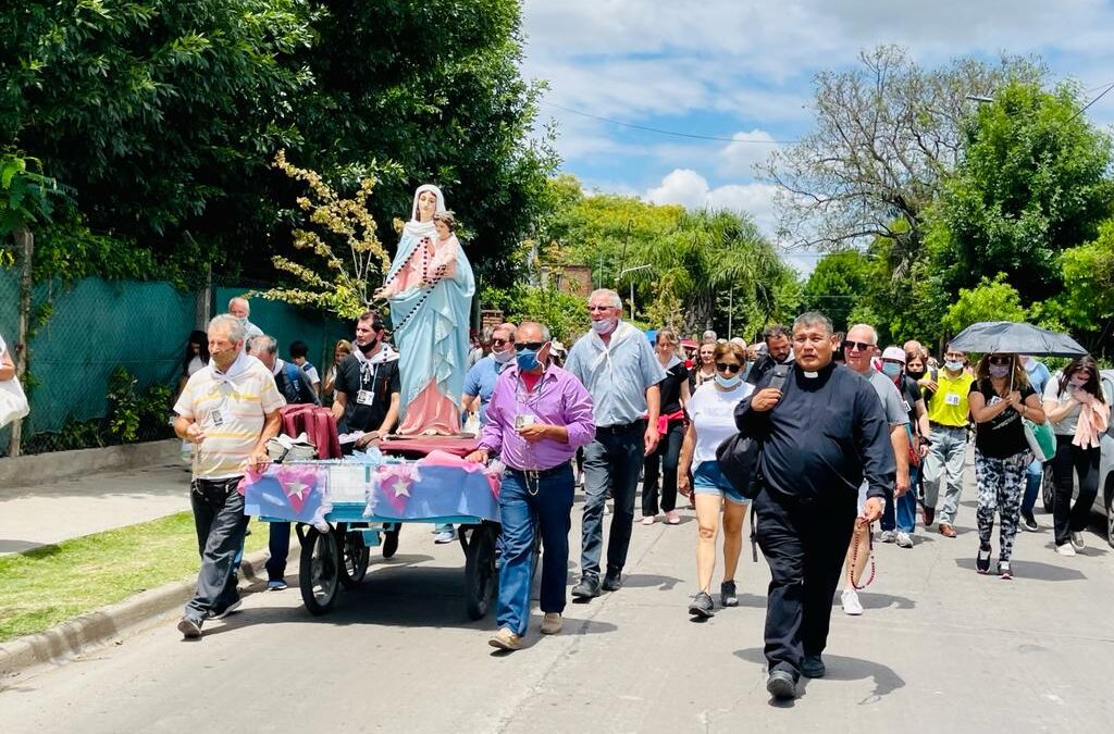 Todas las actividades de la visita de Nuestra Señora del Rosario de San Nicolás a Lobos y la peregrinación de la Obra al Santuario mariano de San Nicolás